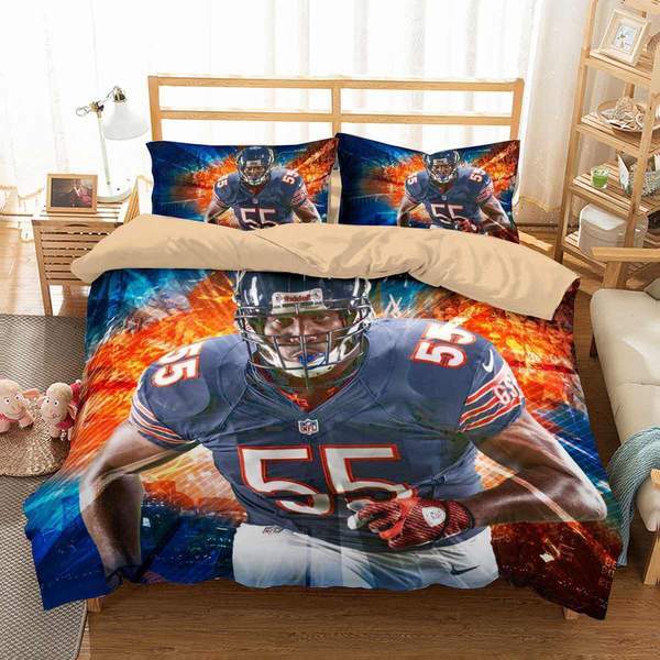 Hroniss Grasu Chicago Bears Duvet Cover and Pillowcase Set Bedding Set Hroniss Grasu Chicago Bears Duvet Cover and Pillowcase Set Bedding Set