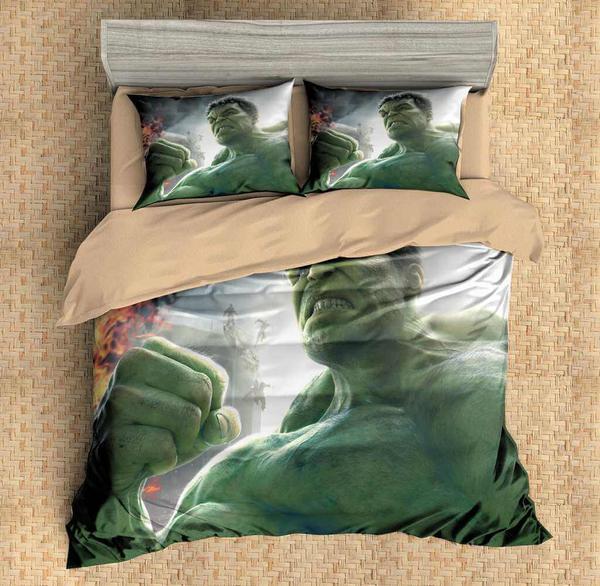 Hulk Duvet Cover and Pillowcase Set Bedding Set Hulk Duvet Cover and Pillowcase Set Bedding Set