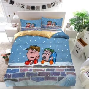 I Want A Dog For Christmas Peanuts Duvet Cover and Pillowcase Set Bedding Set