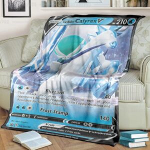 Ice Rider Calyrex V Pokemon Blanket