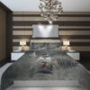 Illustration Monochrome Sport Artwork Silhouette Basketball 239187 Duvet Cover and Pillowcase Set Bedding Set scaled 1