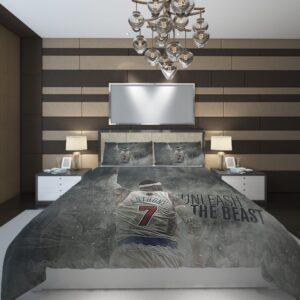 Illustration Monochrome Sport Artwork Silhouette Basketball 239187 Duvet Cover and Pillowcase Set Bedding Set scaled 1