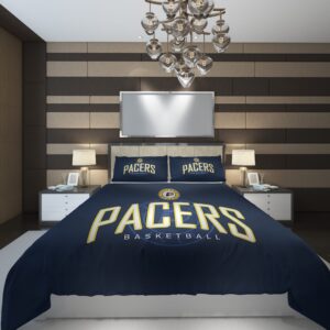 Indiana Pacers NBA Basketball ize Duvet Cover and Pillowcase Set Bedding Set scaled 1