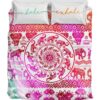 Inhale Exhale Colorful Duver Duvet Cover and Pillowcase Set Bedding Set