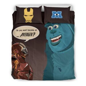Iron Man Sulley Duvet Cover and Pillowcase Set Bedding Set