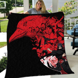 Itachi Summoning Crow Blanket