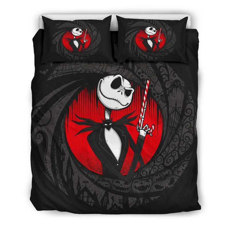 Jack Skellington Duvet Cover and Pillowcase Set Bedding Set 45 Jack Skellington Duvet Cover and Pillowcase Set Bedding Set 45