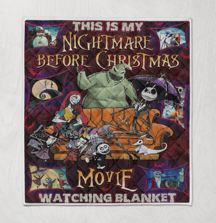 Jack Skellington Sally Oogie Boogie This Is My Nightmare Before Christmas Movie Watching Blanket Quilt 5 Jack Skellington Sally Oogie Boogie This Is My Nightmare Before Christmas Movie Watching Blanket Quilt 5