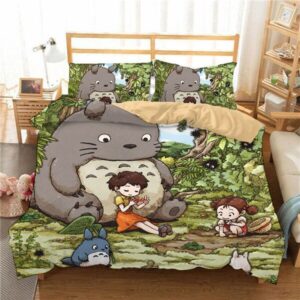 Japan Totoro 221 Duvet Cover and Pillowcase Set Bedding Set