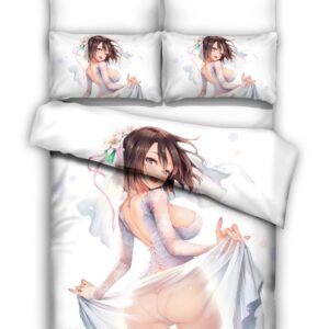 Japanese Cartoon Girl 3 Duvet Cover and Pillowcase Set Bedding Set scaled 1