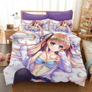 Japanese Cartoon Girl 6 Duvet Cover and Pillowcase Set Bedding Set scaled 1
