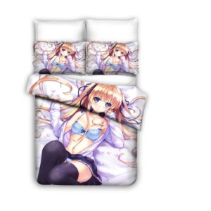 Japanese Cartoon Girl 7 Duvet Cover and Pillowcase Set Bedding Set scaled 1