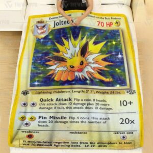 Jolteon Holo 1St Pokemon Blanket