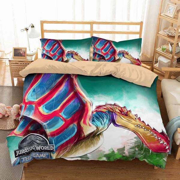Jurassic World 4 Duvet Cover and Pillowcase Set Bedding Set Jurassic World 4 Duvet Cover and Pillowcase Set Bedding Set