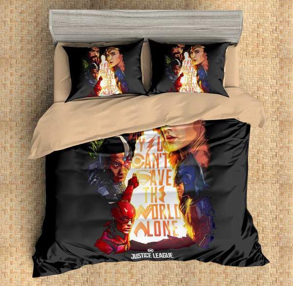 Justice League 7 Duvet Cover and Pillowcase Set Bedding Set Justice League 7 Duvet Cover and Pillowcase Set Bedding Set