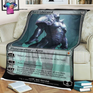 Karn Liberated Game Magic The Gathering Blanket
