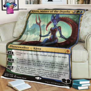 Kiora Master Of The Depths Game Magic The Gathering Blanket