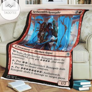 Kld 106 Aethertorch Renegade Game Mtg Magic The Gathering Fleece Blanket