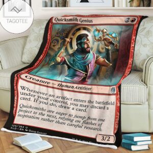 Kld 125 Quicksmith Genius Game Mtg Magic The Gathering Fleece Blanket