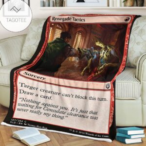 Kld 127 Renegade Tactics Game Mtg Magic The Gathering Fleece Blanket
