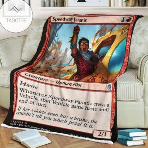 Kld 132 Speedway Fanatic Game Mtg Magic The Gathering Fleece Blanket
