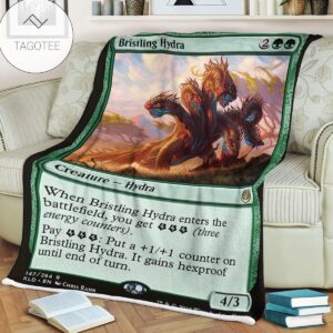 Kld 147 Bristling Hydra Game Mtg Magic The Gathering Fleece Blanket
