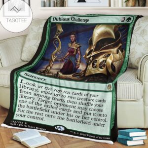 Kld 152 Dubious Challenge Game Mtg Magic The Gathering Fleece Blanket