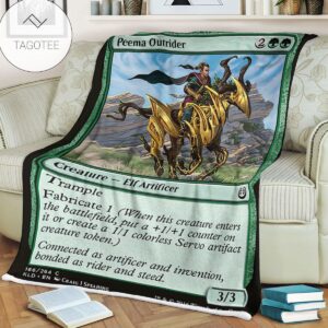 Kld 166 Peema Outrider Game Mtg Magic The Gathering Fleece Blanket