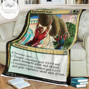 Kld 181 Engineered Might Game Mtg Magic The Gathering Fleece Blanket