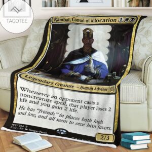 Kld 183 Kambal Consul Of Allocation Game Mtg Magic The Gathering Fleece Blanket