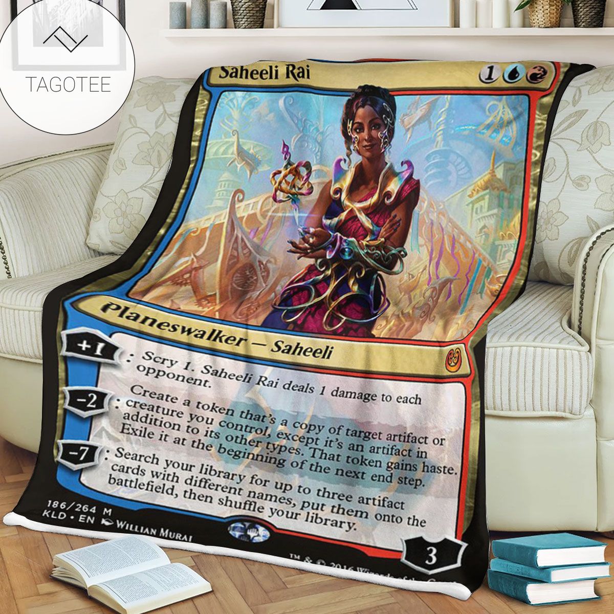 Kld 186 Saheeli Rai Game Mtg Magic The Gathering Fleece Blanket Kld 186 Saheeli Rai Game Mtg Magic The Gathering Fleece Blanket