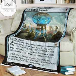 Kld 192 Aetherflux Reservoir Game Mtg Magic The Gathering Fleece Blanket