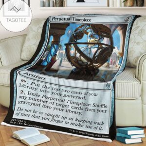 Kld 227 Perpetual Timepiece Game Mtg Magic The Gathering Fleece Blanket