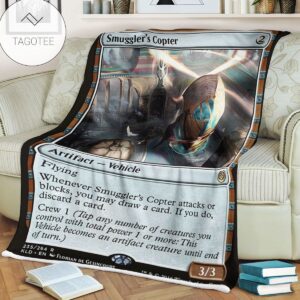 Kld 235 Smuggler S Copter Game Mtg Magic The Gathering Fleece Blanket