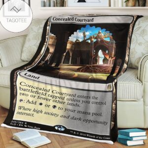 Kld 245 Concealed Courtyard Game Mtg Magic The Gathering Fleece Blanket