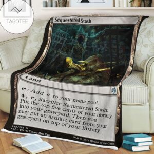 Kld 248 Sequestered Stash Game Mtg Magic The Gathering Fleece Blanket