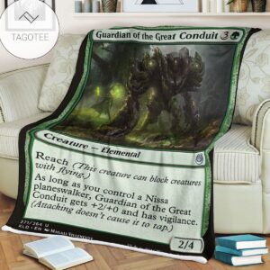 Kld 271 Guardian Of The Great Conduit Game Mtg Magic The Gathering Fleece Blanket