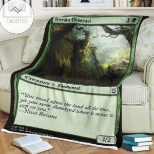 Kld 272_ Terrain Elemental Game Mtg Magic The Gathering Fleece Blanket