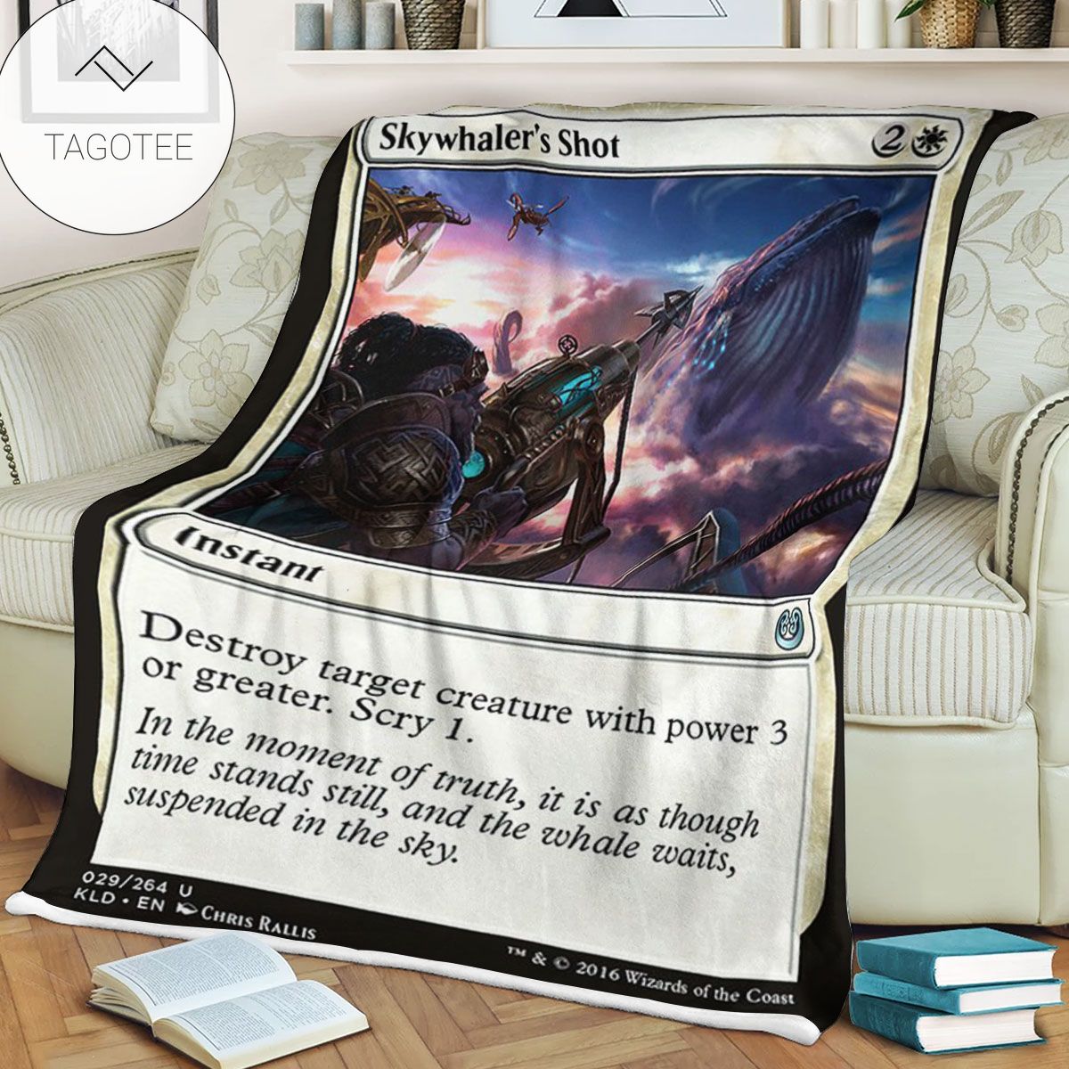 Kld 29 Skywhaler S Shot Game Mtg Magic The Gathering Fleece Blanket Kld 29 Skywhaler S Shot Game Mtg Magic The Gathering Fleece Blanket