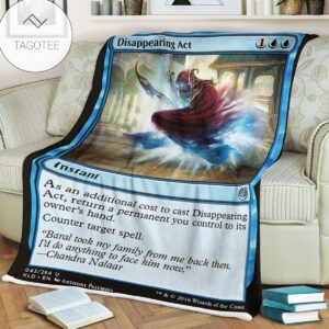 Kld 43 Disappearing Act Game Mtg Magic The Gathering Fleece Blanket