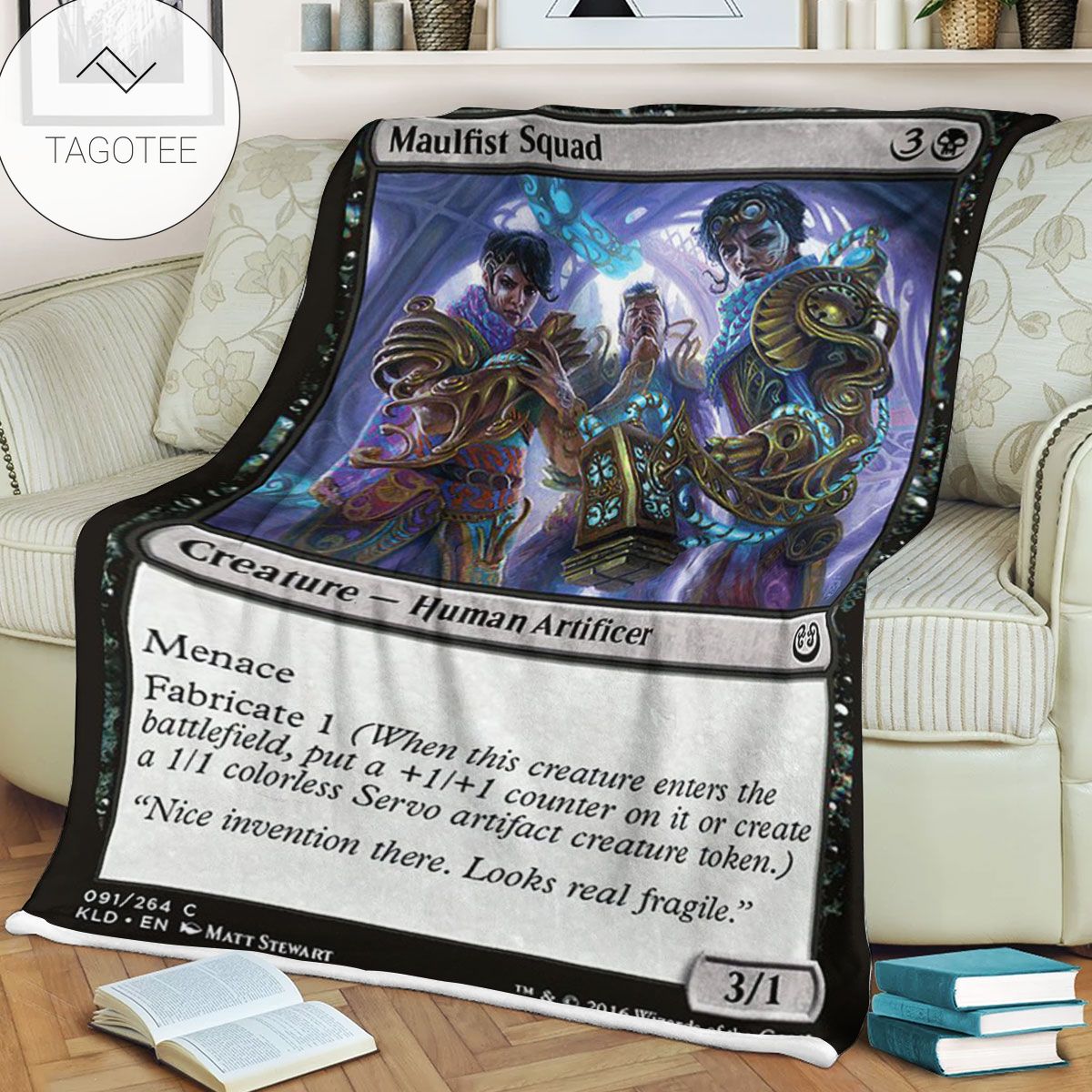 Kld 91 Maulfist Squad Game Mtg Magic The Gathering Fleece Blanket Kld 91 Maulfist Squad Game Mtg Magic The Gathering Fleece Blanket