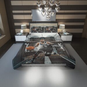 Kyrie Irving Brooklyn Nets Duvet Cover and Pillowcase Set Bedding Set 1221 scaled 1