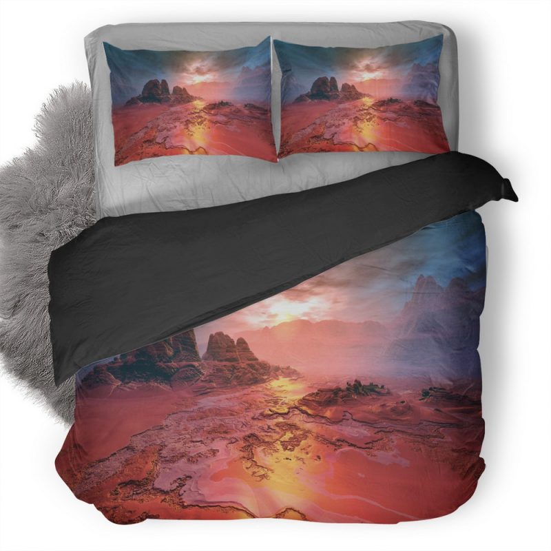 Landscape Illustration Conceptual Art W0 Duvet Cover and Pillowcase Set Bedding Set Landscape Illustration Conceptual Art W0 Duvet Cover and Pillowcase Set Bedding Set
