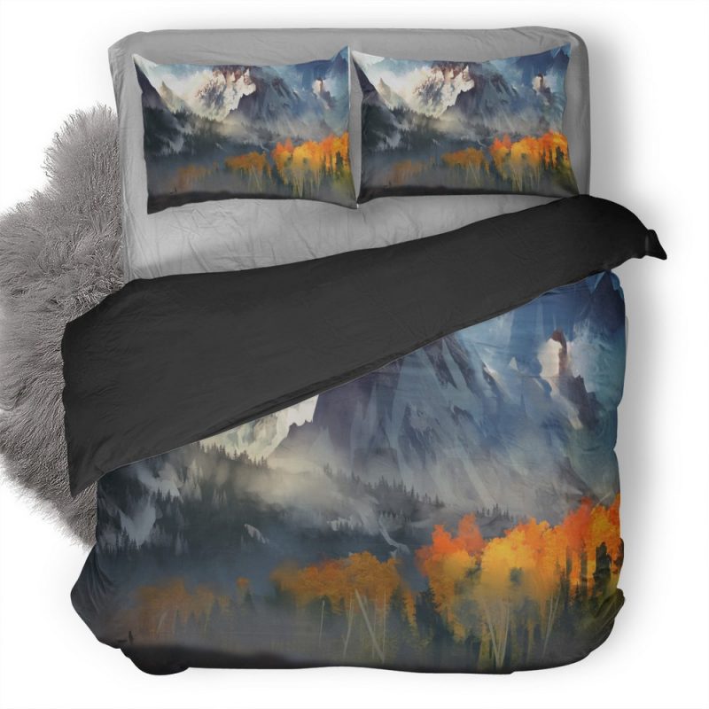 Landscape Scenery Moutain Autumn Digital Art P7 Duvet Cover and Pillowcase Set Bedding Set Landscape Scenery Moutain Autumn Digital Art P7 Duvet Cover and Pillowcase Set Bedding Set