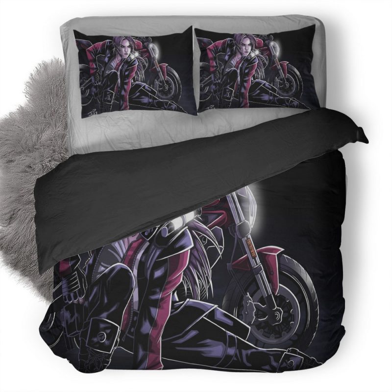 Lara Croft With Bike G3 Duvet Cover and Pillowcase Set Bedding Set Lara Croft With Bike G3 Duvet Cover and Pillowcase Set Bedding Set