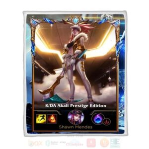 League Of Legends Akali Custom Name Sherpa Blanket