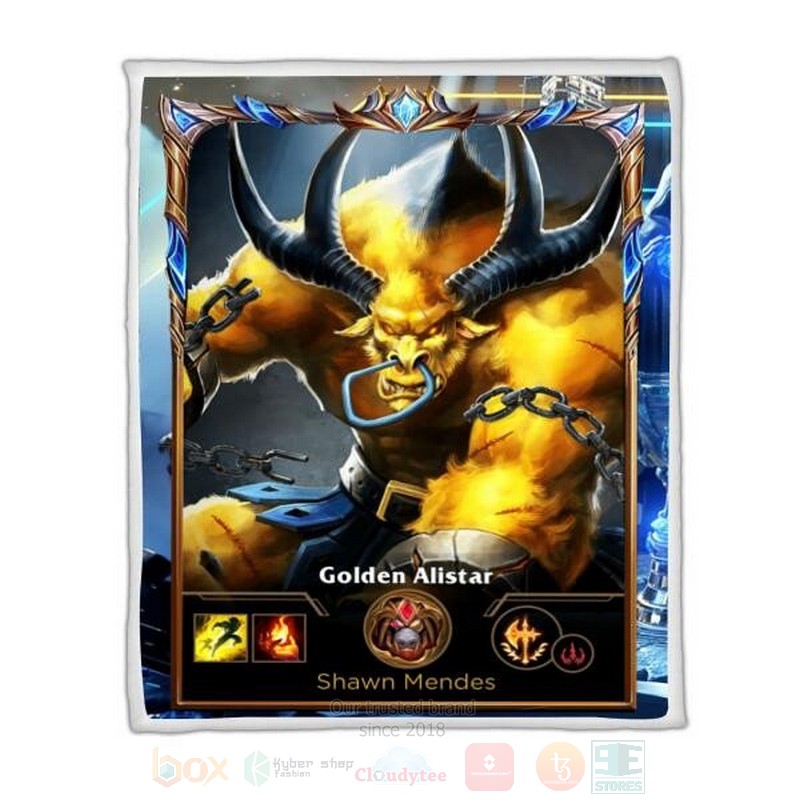 League Of Legends Alistar Custom Name Sherpa Blanket League Of Legends Alistar Custom Name Sherpa Blanket