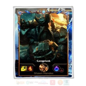 League Of Legends Gangplank Custom Name Sherpa Blanket