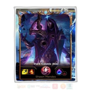 League Of Legends Jhin Custom Name Sherpa Blanket