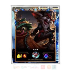 League Of Legends Kled Custom Name Sherpa Blanket
